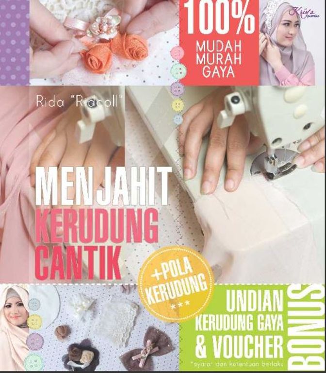 Menjahit Kerudung Cantik